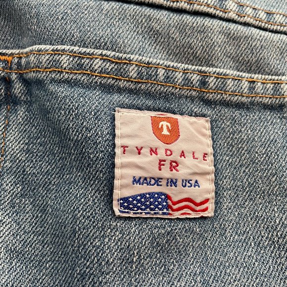 Vintage Tyndale Flame Resistant USA Jeans FR Denim Size 34X29 - Picture 11 of 12